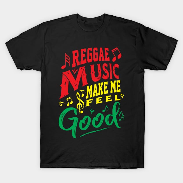 Reggae Music T-Shirt by Dojaja